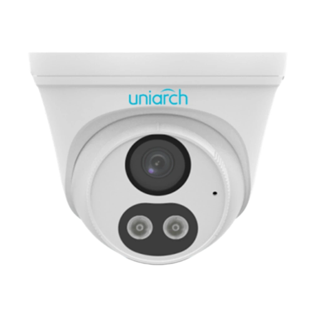 Cámara Domo IP 2MP PoE Visión Nocturna Dual 30m Audio IP67 ONVIF 2.8mm IPC-T132-AF28-DL-ECO Uniarch